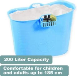 Zitbad Voor Volwassenen - Bath Bucket - Blauw - 200L -Badkamer Kast Winkel 1200x1191 23