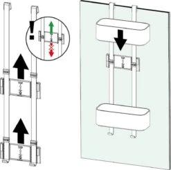 Tiger 2-Store - Ophangbaar Doucherek 25 Cm - Zwart -Badkamer Kast Winkel 1200x1192 3