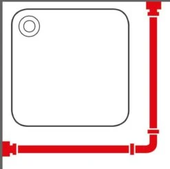 Sealskin Umbrella Douchegordijnstangset - Chroom -Badkamer Kast Winkel 1200x1192 8