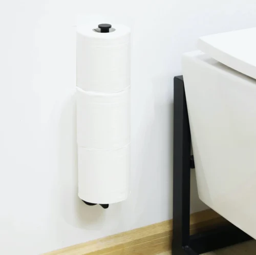 Wc Rolhouder Reserverolhouder Toiletrolhouder Voor 3 Rollen Zwart - Badkamer Accessoires - Hangend -Badkamer Kast Winkel 1200x1193 9