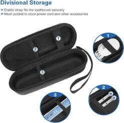 Hoes Voor Oral-B Tandenborstel, Etui, Harde Schaal, Philips Elektrische Tandenborstel, Reisetui, Draagtas, Elektrische Tandenborstelhouder, Houder, Houder, Reistas, Zwart -Badkamer Kast Winkel 1200x1194 10