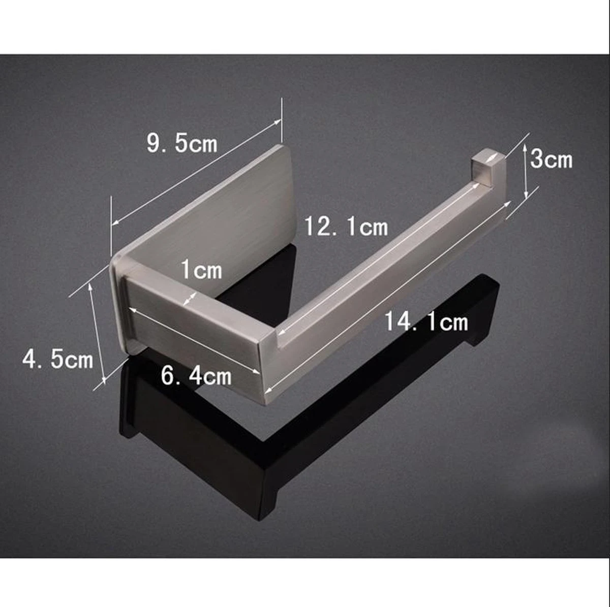 Merkloos Moderne En Stijlvolle Toiletrolhouder Zonder Boren - Zelfklevend - RVS - Met 3M Plakstrip - WC Rolhouder Roestvrij Staal - Vrijstaand 4 Merkloos Moderne En Stijlvolle Toiletrolhouder Zonder Boren - Zelfklevend - RVS - Met 3M Plakstrip - WC Rolhouder Roestvrij Staal - Vrijstaand - Afbeelding 4