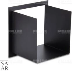 SAAR -Inbouw Toilet Reserve Rolhouder RVS - Met - MAT ZWART - Inzetstuk , (uitneembaar) -72 X 20 X 13 Cm - Inbouwdiepte 12 Cm -Badkamer Kast Winkel 1200x1195 7