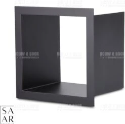 SAAR -Inbouw Toilet Reserve Rolhouder RVS - Met - MAT ZWART - Inzetstuk , (uitneembaar) -72 X 20 X 13 Cm - Inbouwdiepte 12 Cm -Badkamer Kast Winkel 1200x1195 8