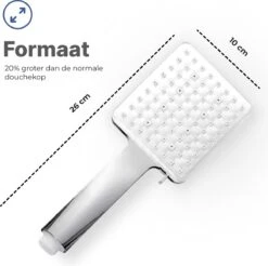 MaatWorkz - Waterbesparende Douchekop Vierkant + Douchetimer - Hoge Waterdruk - Luxe Design - 6 Standen 17 MaatWorkz - Waterbesparende Douchekop Vierkant + Douchetimer - Hoge Waterdruk - Luxe Design - 6 Standen -Badkamer Kast Winkel 1200x1196 13