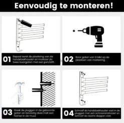 Tolussa Handdoekrek Badkamer Zwart - 30 CM - Handdoekhouder Zwart - Handdoekenrek Badkamer - Draaibaar 22 Tolussa Handdoekrek Badkamer Zwart - 30 CM - Handdoekhouder Zwart - Handdoekenrek Badkamer - Draaibaar -Badkamer Kast Winkel 1200x1196 6