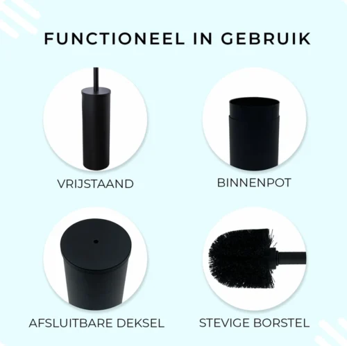 VDN Stainless Toiletborstel Met Houder - Toiletborstelhouder - Zwart - Wc Borstel Met Houder - RVS - Vrijstaand -Badkamer Kast Winkel 1200x1198 20