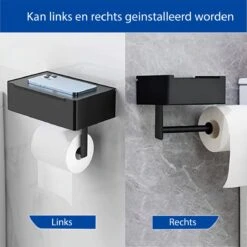 STARMAN WC Rolhouder - Toiletrolhouder Zwart - Badkamer Accessoires - WC Papier Houder -Badkamer Kast Winkel 1200x1198 6