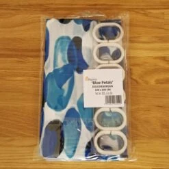 Douchegordijn 120x200 Cm (Small) - Met Ophangringen - Polyester - Wasbaar En Duurzaam - Blue Petals 11 Douchegordijn 120x200 Cm (Small) - Met Ophangringen - Polyester - Wasbaar En Duurzaam - Blue Petals -Badkamer Kast Winkel 1200x1199 29