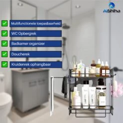 AlShiha®WC Rek - Toiletrolhouder - Badkamer Rek - Zelfklevend (zonder Boren) - Wc Rolhouder - Doucherek Hangend- Badkamerrek - Doucherek - Doucherek Zonder Boren - Toiletrolhouder - Toiletrolhouder Met Plankje 15 AlShiha®WC Rek - Toiletrolhouder - Badkamer Rek - Zelfklevend (zonder Boren) - Wc Rolhouder - Doucherek Hangend- Badkamerrek - Doucherek - Doucherek Zonder Boren - Toiletrolhouder - Toiletrolhouder Met Plankje -Badkamer Kast Winkel 1200x1199 34