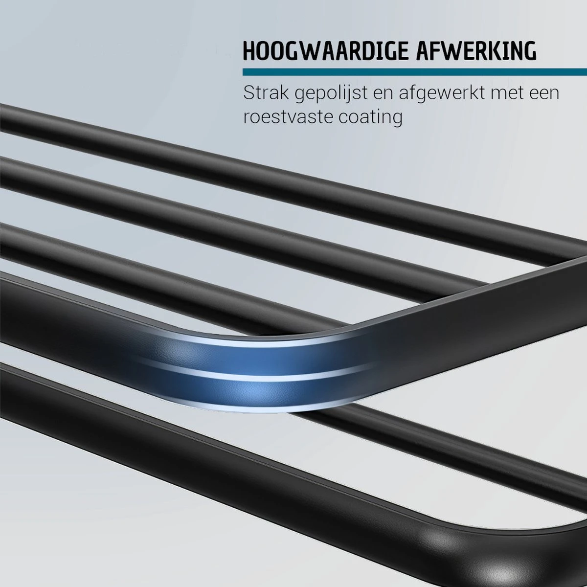 Vannons - Handdoekrek - Handdoekrek Badkamer - 2 Handdoeken - Handdoekrek Zelfklevend - Zwart 3 Vannons - Handdoekrek - Handdoekrek Badkamer - 2 Handdoeken - Handdoekrek Zelfklevend - Zwart - Afbeelding 3