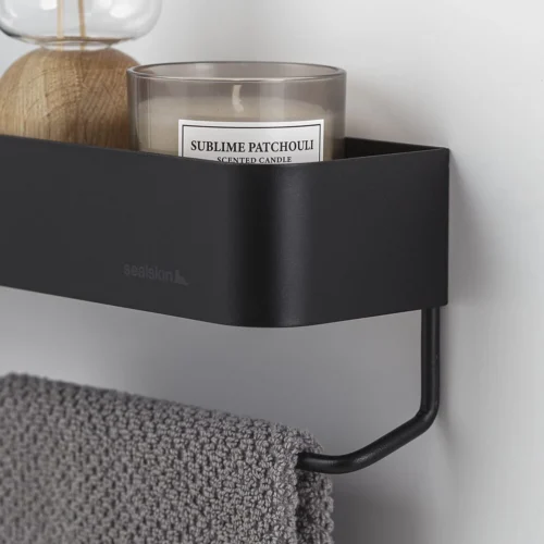 Sealskin Brix - Wandrek Met Handdoekrek 35 Cm - Zwart 21 Sealskin Brix - Wandrek Met Handdoekrek 35 Cm - Zwart -Badkamer Kast Winkel 1200x1200 1065