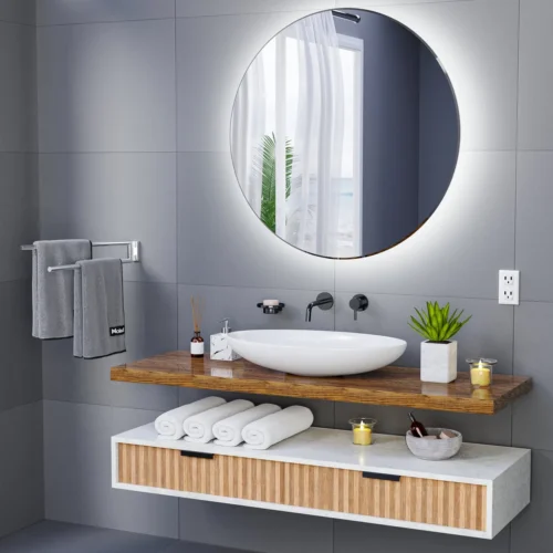 Nolad® Handdoekrek 2 Armig - Handdoekhouder - Handdoekenrek - RVS - Chroom -Badkamer Kast Winkel 1200x1200 1114