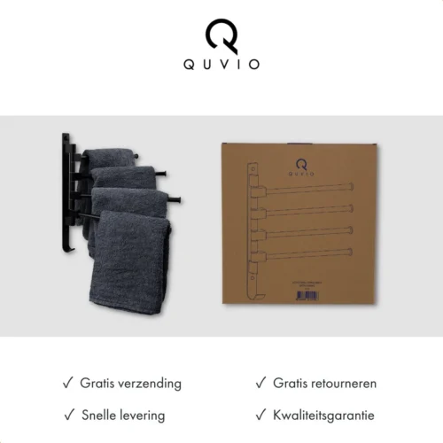 QUVIO Handdoekrek Met 4 Armen / Wandrek / Handdoekrek Keuken / Handdoekenrek Badkamer / Handdoekenrek / Handdoekrek / Handdoekrek Badkamer / Handdoekhaakjes / Handdoekhouder / Wandplank - Verstelbaar - Staal 16 QUVIO Handdoekrek Met 4 Armen / Wandrek / Handdoekrek Keuken / Handdoekenrek Badkamer / Handdoekenrek / Handdoekrek / Handdoekrek Badkamer / Handdoekhaakjes / Handdoekhouder / Wandplank - Verstelbaar - Staal -Badkamer Kast Winkel 1200x1200 1120