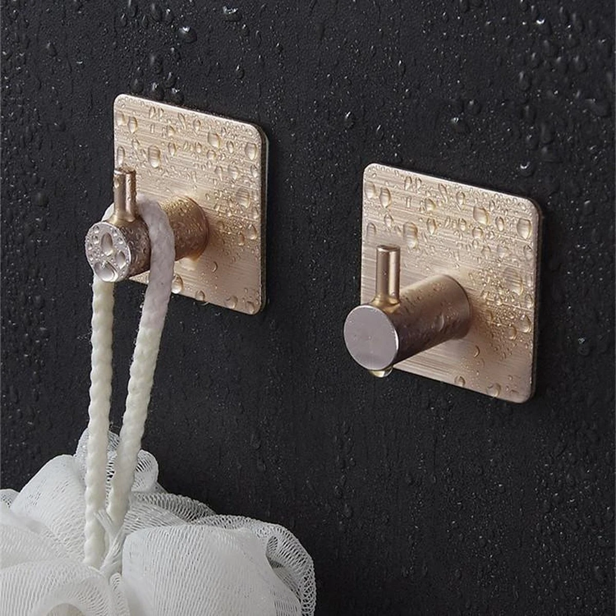 Merkloos Handdoekhaakjes 4 Set Zonder Boren - RVS - Goud - Vierkant Zelfklevend - Badjas - Theedoek Hanger Keuken Badkamer Handdoek Haakjes 4 Merkloos Handdoekhaakjes 4 Set Zonder Boren - RVS - Goud - Vierkant Zelfklevend - Badjas - Theedoek Hanger Keuken Badkamer Handdoek Haakjes - Afbeelding 4