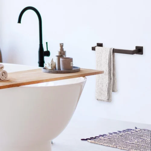 Handdoekrek - RVS - Badkameraccessoires - Keukenaccessoires - Mat Zwart - 40 Cm -Badkamer Kast Winkel 1200x1200 1148