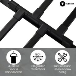 Tolussa Handdoekrek Badkamer Zwart - 30 CM - Handdoekhouder Zwart - Handdoekenrek Badkamer - Draaibaar 17 Tolussa Handdoekrek Badkamer Zwart - 30 CM - Handdoekhouder Zwart - Handdoekenrek Badkamer - Draaibaar -Badkamer Kast Winkel 1200x1200 1206