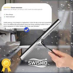 Douchewisser Met Ophangsysteem - Raamwisser - Raamtrekker - RVS - Extra Siliconen Strip -Badkamer Kast Winkel 1200x1200 1243