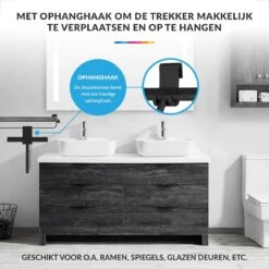 Douchewisser Met Ophanghaak – Trekker Douche – Douchetrekker Voor Badkamer – Raamwisser Douche – Zwart -Badkamer Kast Winkel 1200x1200 1249