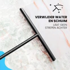 Vloertrekker Met Steel - Vloerwisser Voor In Badkamer - Watertrekker Douche - Douchewisser Zwart 11 Vloertrekker Met Steel - Vloerwisser Voor In Badkamer - Watertrekker Douche - Douchewisser Zwart -Badkamer Kast Winkel 1200x1200 1263