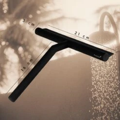 Fienosa Douchewisser Anti Kras Siliconen - Zachte Glashaak - Zwart -Badkamer Kast Winkel 1200x1200 1271