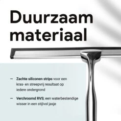 Douchewisser Met Ophanghaak En 2 Extra Strips - Raamwisser Voor Douche - Raamtrekker Chroom -Badkamer Kast Winkel 1200x1200 1296