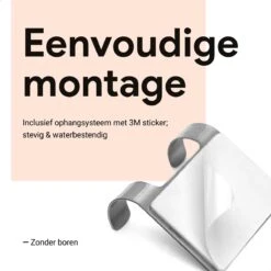 Douchewisser Met Ophanghaak En 2 Extra Strips - Raamwisser Voor Douche - Raamtrekker Chroom -Badkamer Kast Winkel 1200x1200 1300