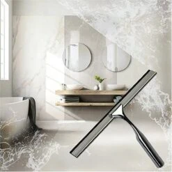 Aquafy Raamwisser RVS - Incl. Douchespons - Douchetrekker Voor Badkamer - Raamwisser Douche - Douchewisser RVS - Luxe Trekker Met Ophanghaak -Badkamer Kast Winkel 1200x1200 1301