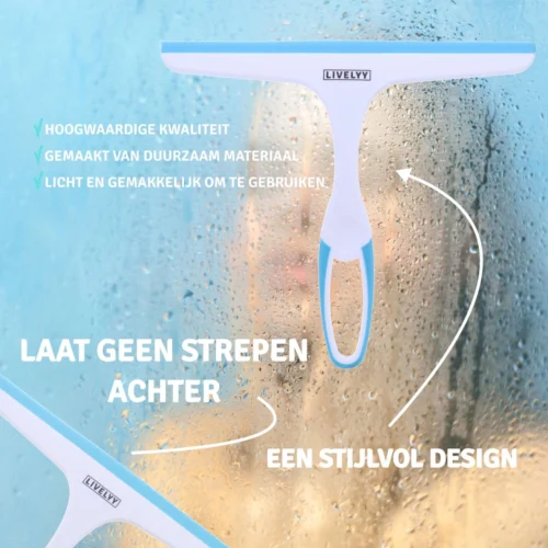 LIVELYY - Professionele Douchewisser - Raamwisser - Douche Trekker - Douchewissers - Aqua Blauw -Badkamer Kast Winkel 1200x1200 1315