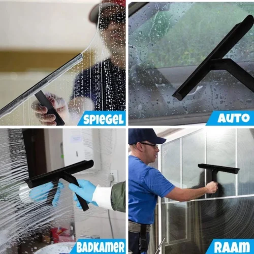 Merkloos Douchewisser Zwart Met Ophanghaak - Raamwisser - Douche Trekker - Badkamer Accessoires - Wisser Douche - Silicone Raamtrekker -Badkamer Kast Winkel 1200x1200 1325