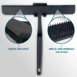 Vannons - Douchewisser Zwart - Douche Trekker Met Zelfklevende Ophanghaak - Met Borstel - Siliconen - Zwart 10 Vannons - Douchewisser Zwart - Douche Trekker Met Zelfklevende Ophanghaak - Met Borstel - Siliconen - Zwart -Badkamer Kast Winkel 1200x1200 1336