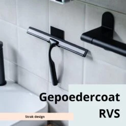 Douchewisser Met Ophanghaak En 2 Extra Strips - Raamwisser Voor Douche - Raamtrekker Zwart -Badkamer Kast Winkel 1200x1200 1343