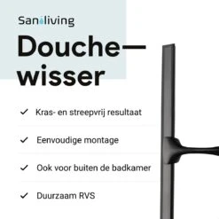 Douchewisser Met Ophanghaak En 2 Extra Strips - Raamwisser Voor Douche - Raamtrekker Zwart -Badkamer Kast Winkel 1200x1200 1346
