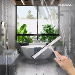 Douchewisser Rvs - Luxe Trekker Douche - Raamwisser Met Ophanghaak - Douchetrekker - Niet Boren - Chroom -Badkamer Kast Winkel 1200x1200 1360