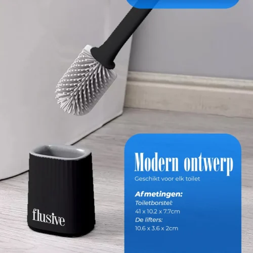 Flusive WC Borstel Met Houder Inclusief Ophangsysteem - Siliconen Toiletborstel - 2 Lifters - Flexibel - Zwart 15 Flusive WC Borstel Met Houder Inclusief Ophangsysteem - Siliconen Toiletborstel - 2 Lifters - Flexibel - Zwart -Badkamer Kast Winkel 1200x1200 1384