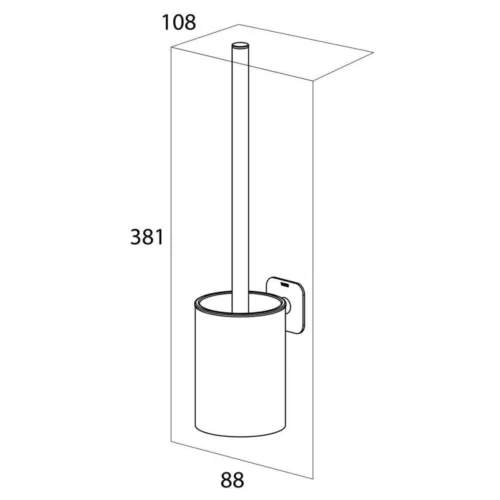 Tiger Colar - Toiletborstel Met Houder - RVS Geborsteld 18 Tiger Colar - Toiletborstel Met Houder - RVS Geborsteld -Badkamer Kast Winkel 1200x1200 1394