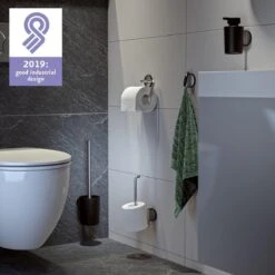 Tiger Tune - Toiletborstel Met Houder - RVS Geborsteld / Zwart 20 Tiger Tune - Toiletborstel Met Houder - RVS Geborsteld / Zwart -Badkamer Kast Winkel 1200x1200 1480