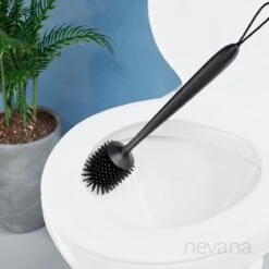 Toiletborstel Met Houder - WC Borstel - Vrijstaand - Siliconen - Zwart -Badkamer Kast Winkel 1200x1200 1515