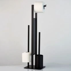 WENKO Toiletbutler Rivalta Zwart - Toiletborstel Met Houder, Toiletrolhouder En Reserverolhouder 32 WENKO Toiletbutler Rivalta Zwart - Toiletborstel Met Houder, Toiletrolhouder En Reserverolhouder -Badkamer Kast Winkel 1200x1200 1531
