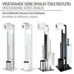 WENKO Toiletbutler Rivalta Zwart - Toiletborstel Met Houder, Toiletrolhouder En Reserverolhouder 35 WENKO Toiletbutler Rivalta Zwart - Toiletborstel Met Houder, Toiletrolhouder En Reserverolhouder -Badkamer Kast Winkel 1200x1200 1532