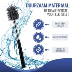 MM Brands Toiletborstel Met Houder - WC Borstel Vrijstaand En Hangend - Zwart -Badkamer Kast Winkel 1200x1200 1535