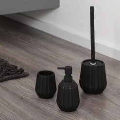 Sealskin Arte Toiletborstel Met Houder Vrijstaand - Zwart -Badkamer Kast Winkel 1200x1200 1553