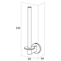 Tiger Noon Reserverolhouder - Zwart 11 Tiger Noon Reserverolhouder - Zwart -Badkamer Kast Winkel 1200x1200 1594