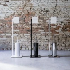 Sealskin Tube - Toiletbutler - Toiletrolhouder - Toiletborstel Met Houder - Vrijstaand - Zwart -Badkamer Kast Winkel 1200x1200 1597