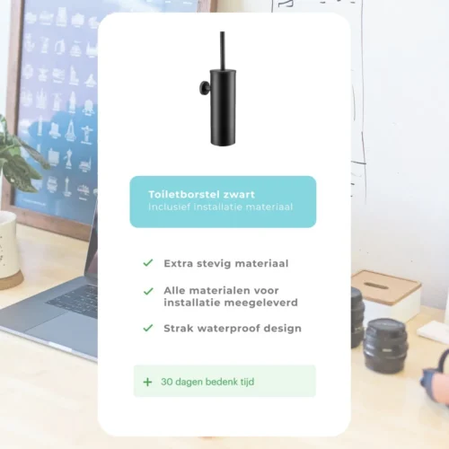 Homefy Toiletborstel Met Houder- Toiletborstel Zwart - Extra Hygiënisch - Inclusief Ophangsysteem - Zwart 8 Homefy Toiletborstel Met Houder- Toiletborstel Zwart - Extra Hygiënisch - Inclusief Ophangsysteem - Zwart -Badkamer Kast Winkel 1200x1200 1607
