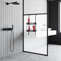 SIAFOSS Doucherek Zonder Boren Doucherek Hangend - 100% Stevig - 100% RVS - Hangend Badkamerrekje - Doucherek Aan Douchewand - Badkamer Accessoires - RVS Zwart - 2 Laags - Douchemand 17 SIAFOSS Doucherek Zonder Boren Doucherek Hangend - 100% Stevig - 100% RVS - Hangend Badkamerrekje - Doucherek Aan Douchewand - Badkamer Accessoires - RVS Zwart - 2 Laags - Douchemand -Badkamer Kast Winkel 1200x1200 1786