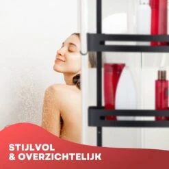 SIAFOSS Doucherek Zonder Boren Doucherek Hangend - 100% Stevig - 100% RVS - Hangend Badkamerrekje - Doucherek Aan Douchewand - Badkamer Accessoires - RVS Zwart - 2 Laags - Douchemand 25 SIAFOSS Doucherek Zonder Boren Doucherek Hangend - 100% Stevig - 100% RVS - Hangend Badkamerrekje - Doucherek Aan Douchewand - Badkamer Accessoires - RVS Zwart - 2 Laags - Douchemand -Badkamer Kast Winkel 1200x1200 1790