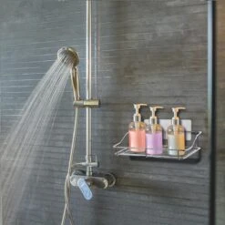 LifeGoods Zelfklevend Doucherek - 2 Stuks - Hangend Badkamer Rekje - Zonder Boren En Schroeven - RVS -Badkamer Kast Winkel 1200x1200 1796