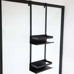 VDN Stainless Doucherek Zonder Boren - Doucherek Hangend - Doucherek Zwart - RVS - Doucherek Aan Douchewand - 2 Laags 8 VDN Stainless Doucherek Zonder Boren - Doucherek Hangend - Doucherek Zwart - RVS - Doucherek Aan Douchewand - 2 Laags -Badkamer Kast Winkel 1200x1200 1855