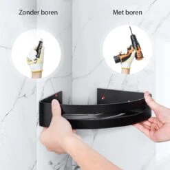 Sens Design Doucherekjes Set Van 3 - Doucherek Zonder Boren - Zwart 15 Sens Design Doucherekjes Set Van 3 - Doucherek Zonder Boren - Zwart -Badkamer Kast Winkel 1200x1200 1865